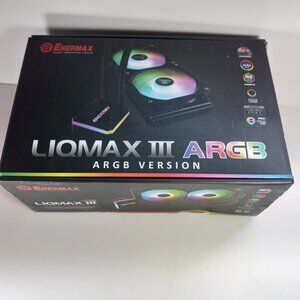 Enermax Liqmax III ARGB CPU Liquid Cooler Open Box Unused in Original Packaging